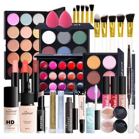 Valigetta Trucco Completa, Set Trucchi per Occhi, Viso e Labbra – Idea Regalo #7.