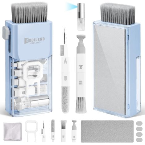 Kit di pulizia 10 in 1 per tastiera pc, computer, laptop, tablet, auricolari Bluetooth, smartphone, cuffie, fotocamera con brevetto. Kit di pulizia 10 in 1 per tastiera pc, computer, laptop, tablet, auricolari Bluetooth, smartphone, cuffie, fotocamera con brevetto.