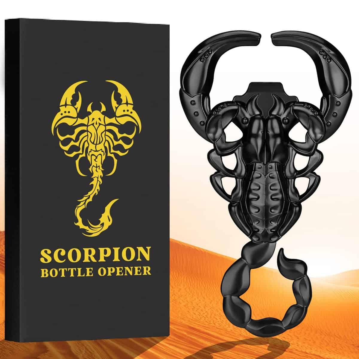 LULLEA Idea Regalo Uomo Originale, Apribottiglie di Birra di Scorpion, Regalo Uomo, Regalo Uomo Compleanno, Regalo per Scorpione, Donne, Festa del Papà, Regali Natale per Lui, Papà, Marito Fidanzato