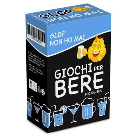 Glop Non ho mai – Gioco Tavolo Adulto – Gioco Alcolico – Carte Bere – Drinking Game – Regali Divertenti – Idee Regalo per Ogni Occasione.