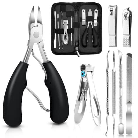 Set di 8 forbicine professionale GothicBride per rinforzare e curare le unghie spesse e incarnite in acciaio inox.