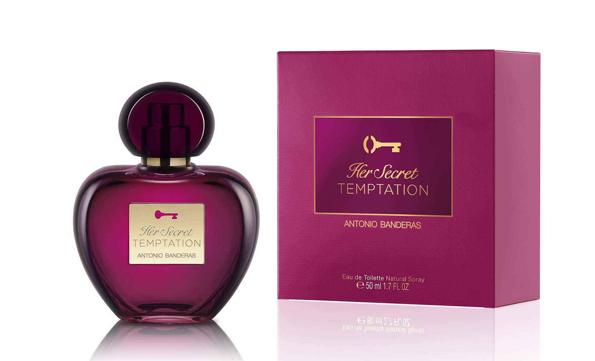 Antonio Banderas Perfumes - Her Secret Temptation - Eau de Toilette Spray per Donne, Fragranza Dolce Orientale - 50 ml