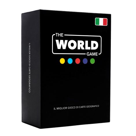Il Gioco del Mondo – Carte Geografiche – Gioco Tavolo Istruttivo per Bambini, Famiglie, Adulti – Gioco Società su Mundo – In Italiano.