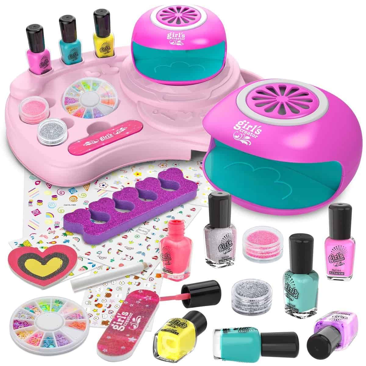 LemonDream Giochi Bambina Kit Unghie Bambina,Trucchi Bambina 6 7 8 9 10 11 12 anni Set Unghie Bambina,Smalti Bambina Regalo Bambina 6 7 8 9 10 11 12 anni