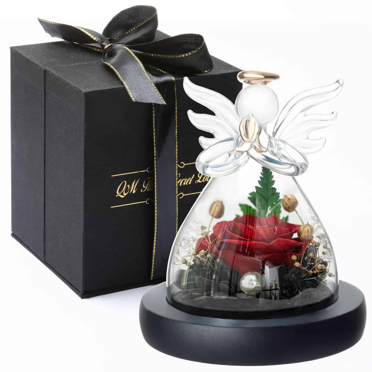 Rose conservate Real Forever Flowers Rose eterne per donne Figlia Fidanzata Moglie Mamma Nonna Regalo romantico per San Valentino Compleanno Natale Ringraziamento Anniversario Festa della mamma