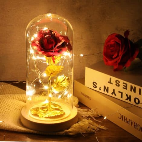 La Rosa Eterna ADAZ, un regalo colorato con luce a LED per occasioni speciali come San Valentino, Natale o festa della mamma.