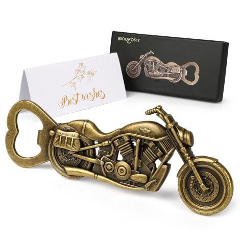 Sinofort Apribottiglia Moto: Gadget Vintage per Motociclisti. Regalo perfetto per il Giorno del Papà, San Valentino, Anniversario o Compleanno.
