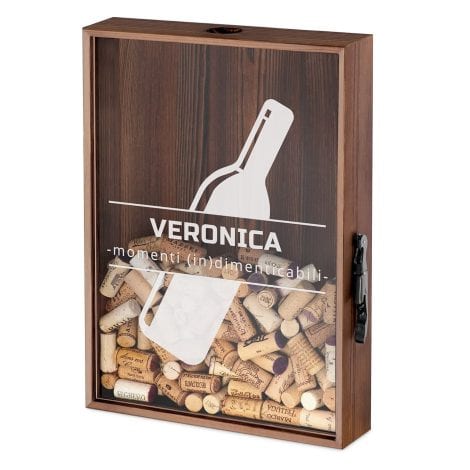 Cavatappi Maverton per birra o vino con personalizzazione, coltellino e scatola porta tappi, ideale come regalo per donne.