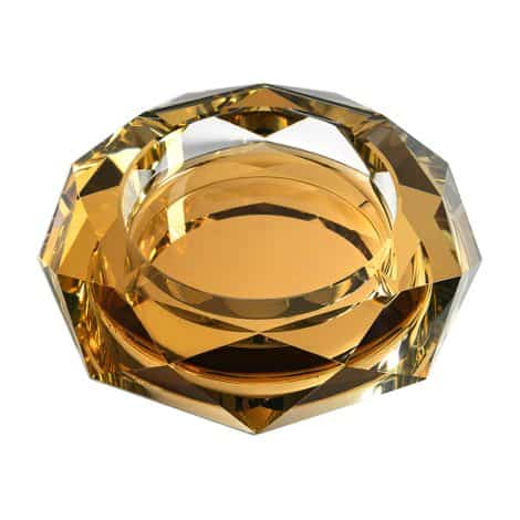 Posacenere elegante in cristallo/vetro ottagonale, perfetto per l’ufficio o come regalo per gli uomini amanti dei sigari.