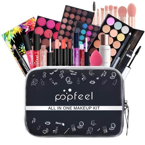 Confezione per Trucco Completa, Set Cosmetici per Principianti, Ideale come Regalo di Natale per Donna.