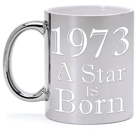Tazza argento compleanno 50 anni: la nascita di una stella in ceramica metallizzata!