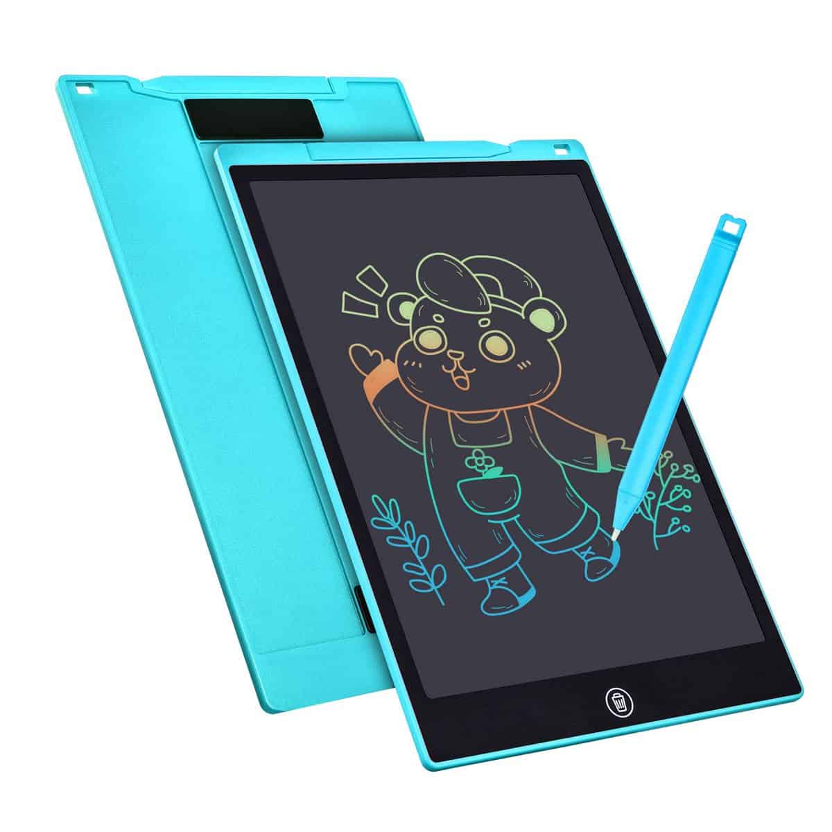 Tavoletta Grafica LCD Scrittura 12 Pollici, Elettronica Tavoletta Grafica Lavagna Portatile da Disegno con Penna per Bambini Progettista Studenti Famiglia Ufficio (blu) (blu)