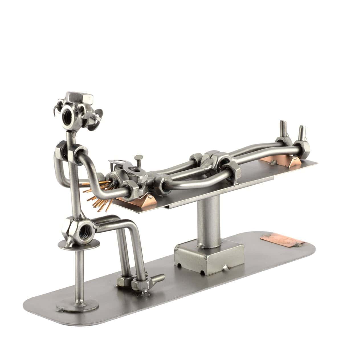Steelman24 I Omini di Viti Osteopata I Idee Regalo Originale I Soprammobili in Metallo I Modellino