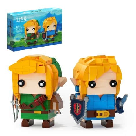Kit di costruzione BOTW con decorazioni uniche, giocattolo per costruire le figure di collegamento. Ideale per bambini, ragazzi e collezionisti dagli 6 ai 12 anni. (334 pezzi)