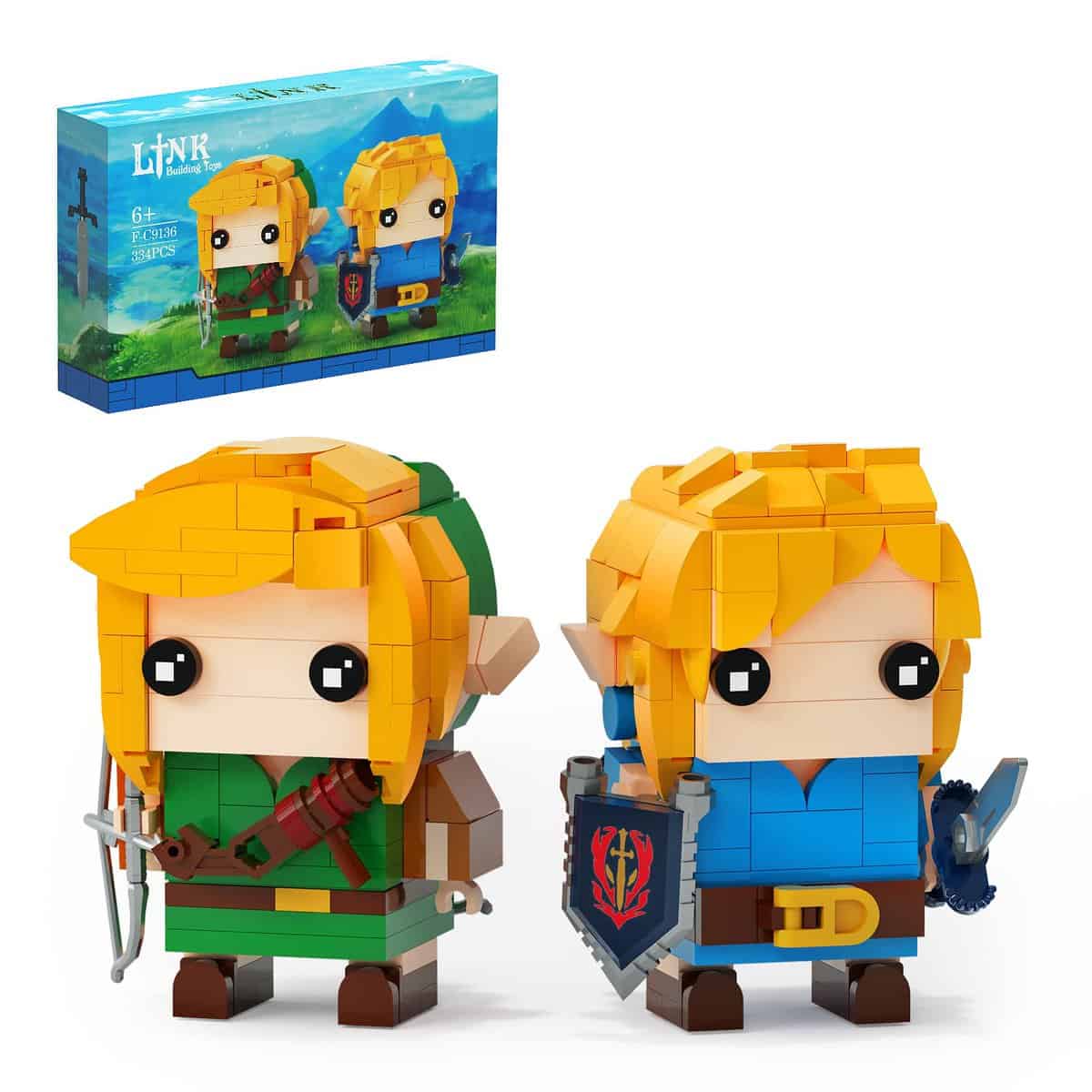 Kit Costruzione Figure di Collegamento, Decorazione BOTW Unica e Giocattolo da Costruzione Breath of the Wild, Idea Regalo per Ragazzi, Ragazze e Collezionisti Giochi Dai 6 ai 12 Anni(334 Pezzi)