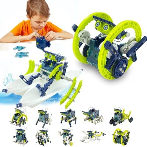 Giocattolo Solare Robot 12-in-1 – Regalo per Bambino Maschio di 8 a 12 anni, Compleanno o Natale