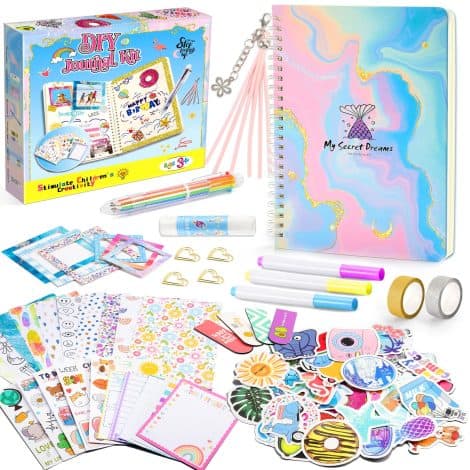 Regalo per ragazze da 4 a 10 anni: diario segreto, scrapbooking, giochi, cancelleria, gadget di compleanno.
