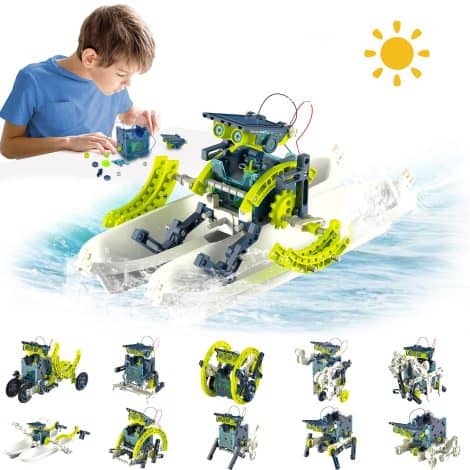 Solare robot, un regalo divertente per ragazzi di 8-12 anni. Ideale per Natale o compleanni.