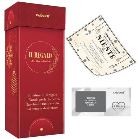 KAÏDENSÏ Regalo Divertente Natalizio: Il Niente Natale – Ideale per Uomo, Donna, Mamma, e Papà. Scherzi per Tutti.