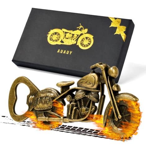 Apribottiglie Vintage per Moto, Perfetto regalo per gli appassionati di moto, comprende scatola regalo.