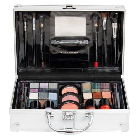 Markwins The Color Workshop – Valigetta Trucchi Bon Voyage – con Specchietto e Kit Trucchi Professionali Completo – Set per Makeup Giorno e Sera.Markwins The Color Workshop – Valigetta Trucchi per Viaggiare – con Specchietto e Kit Trucchi Professionali – Set Makeup Giorno e Sera.