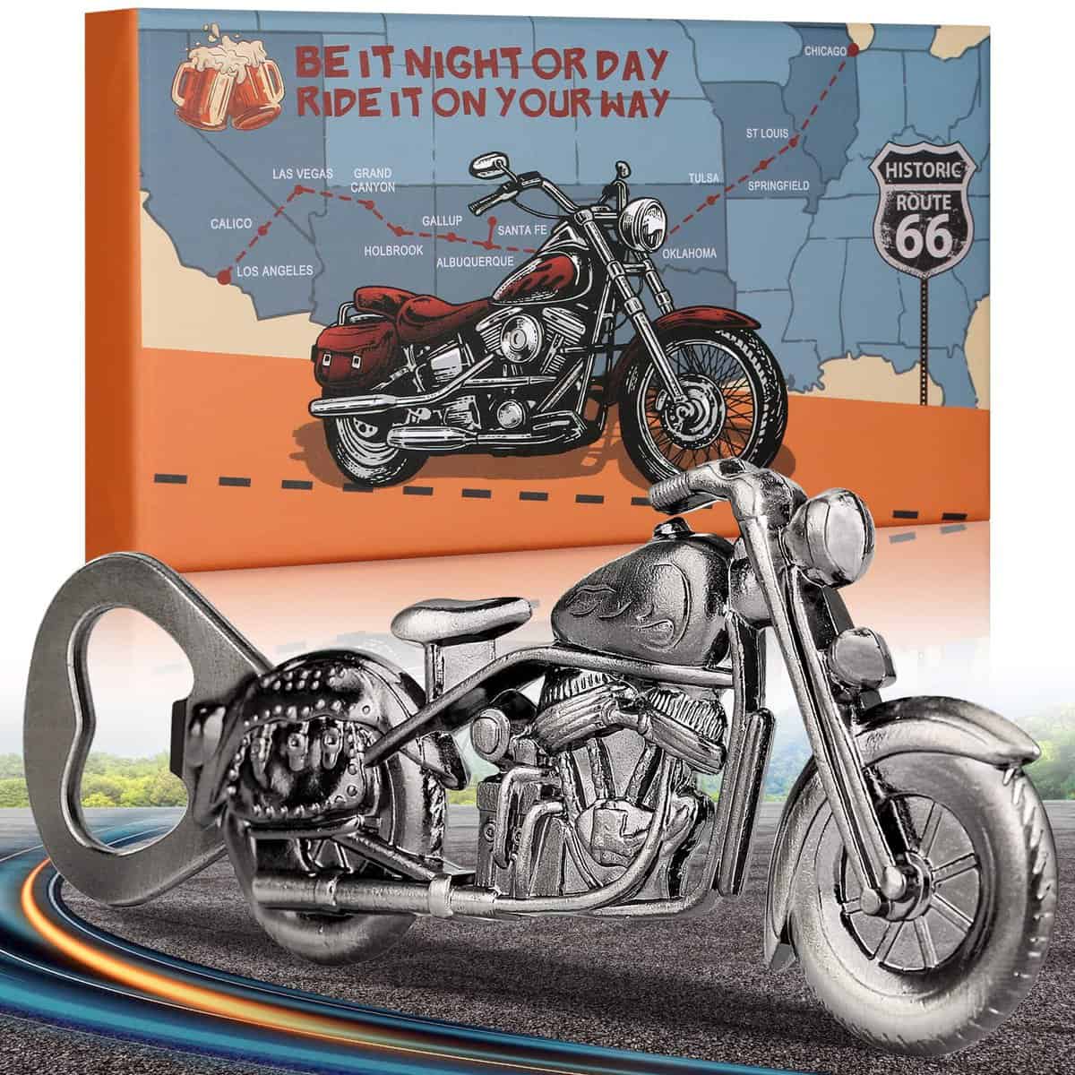 LULLEA Regalo Uomo, Apribottiglie da Birra per Moto, Idea Regalo per Uomo Originale, Regalo Uomo Compleanno, Regalo di San Valentino per Lui, Marito Fidanzato, Regali di Natale per Papà, Gadget Utili
