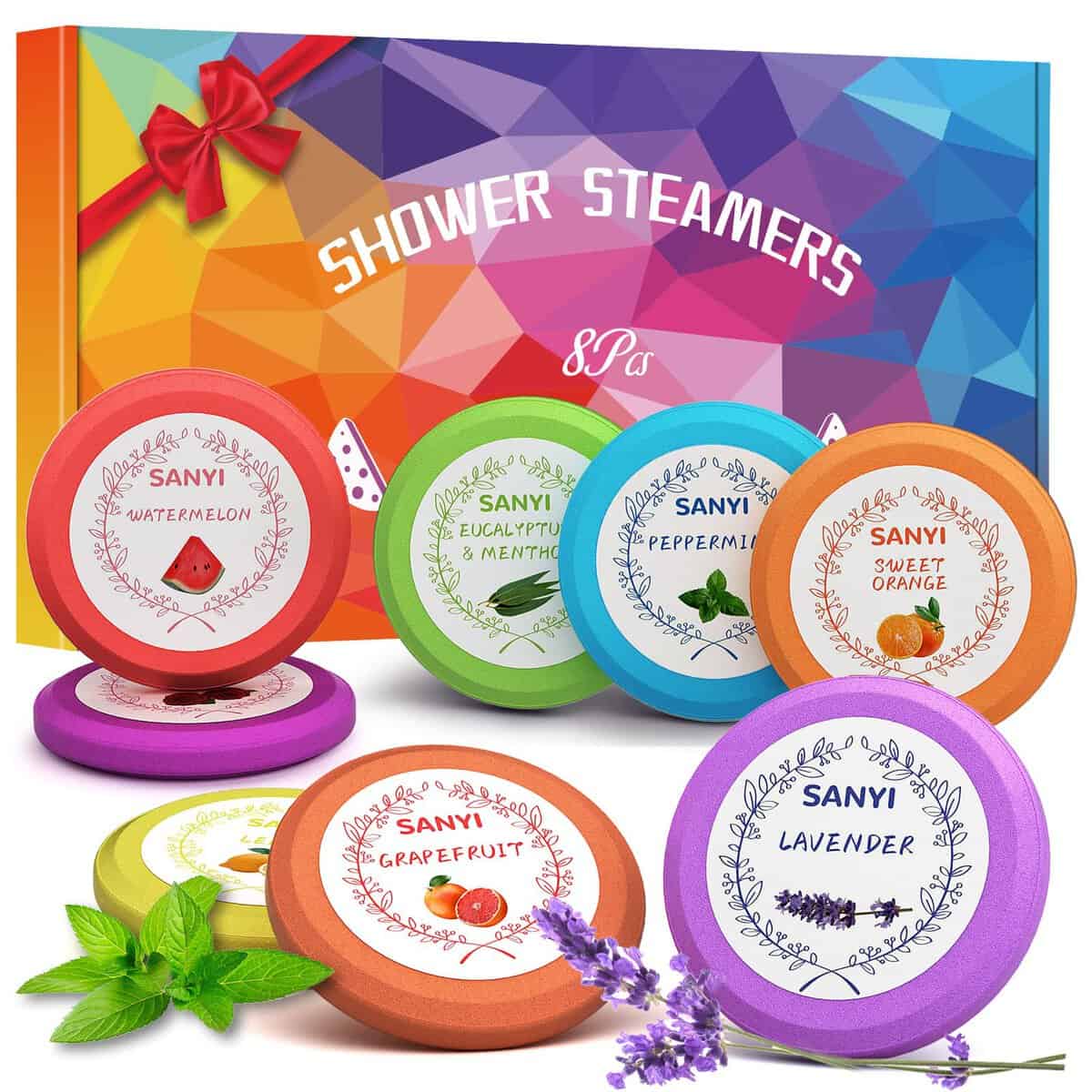 8 Bombe da Doccia, Linkax Idee Regalo Donna, Shower Bomb Con Oli Essenziali Naturali per Relax e Benessere, Regalo Donna, Uomo, Amica, Compleanno, San Valentino, Festa Della Mamma