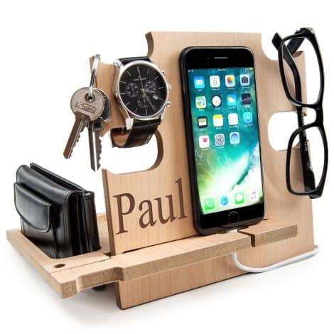 Organizzatore in legno GRETAOTO: regalo perfetto per lui, ideale per tenere in ordine oggetti personali.