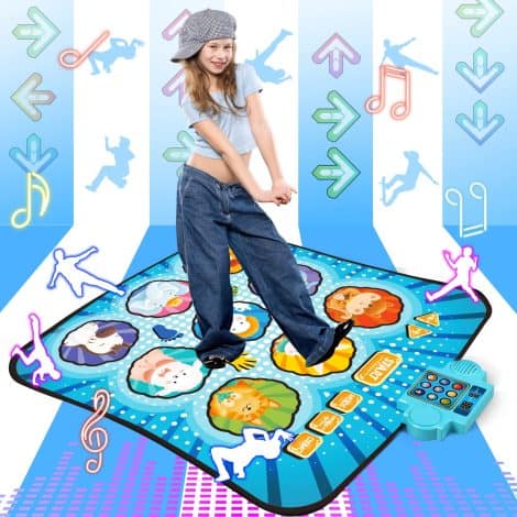 “Tappeto Musicale Innedu con Luci LED, divertimento e sfide per ragazzi e ragazze dai 3 ai 8+ anni.”