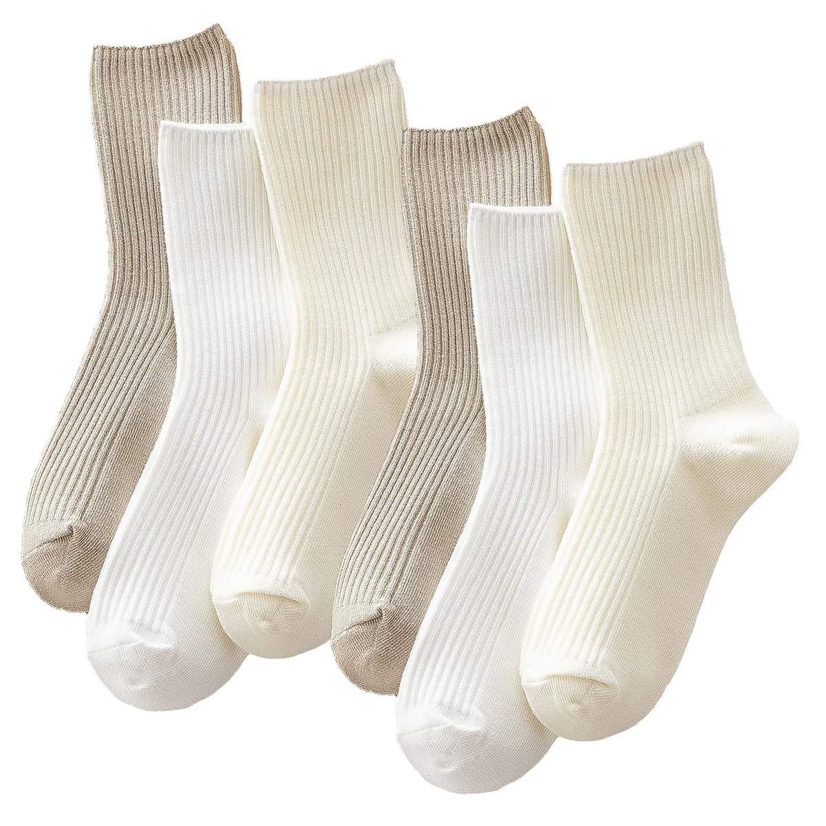 Ruzister® 3 Paia di Calzini da Donna in Cotone Premium Lavorato a Maglia, Calzini Sportivi estetici Carini per Abbigliamento Casual, Regalo Perfetto per Le Donne