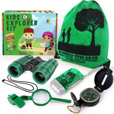Set di esploratori per bambini, giocattolo per divertimento all’aria aperta, perfetto regalo per ragazzi e ragazze dai 3 anni in su.