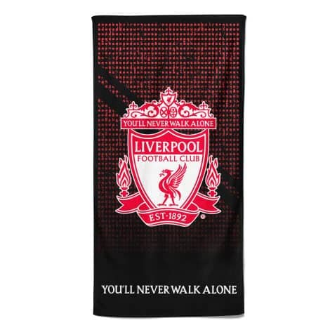 Asciugamano Liverpool in cotone al 100%, ideale per ragazzi, uomini e bambini. Misura 70 x 140 cm.