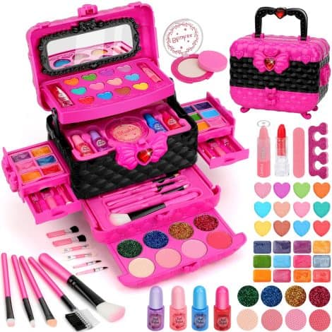 Set di trucchi per bambine 3-8 anni, perfetto come regalo di Natale, per Halloween o per giocare.