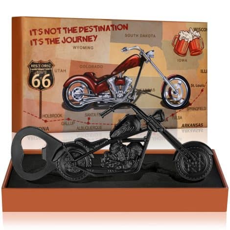 Regalo Uomo Moto Apribottiglie: Idea Originali per Natale, Compleanno o Festa! Perfetto per lui: papà, marito, fidanzato.