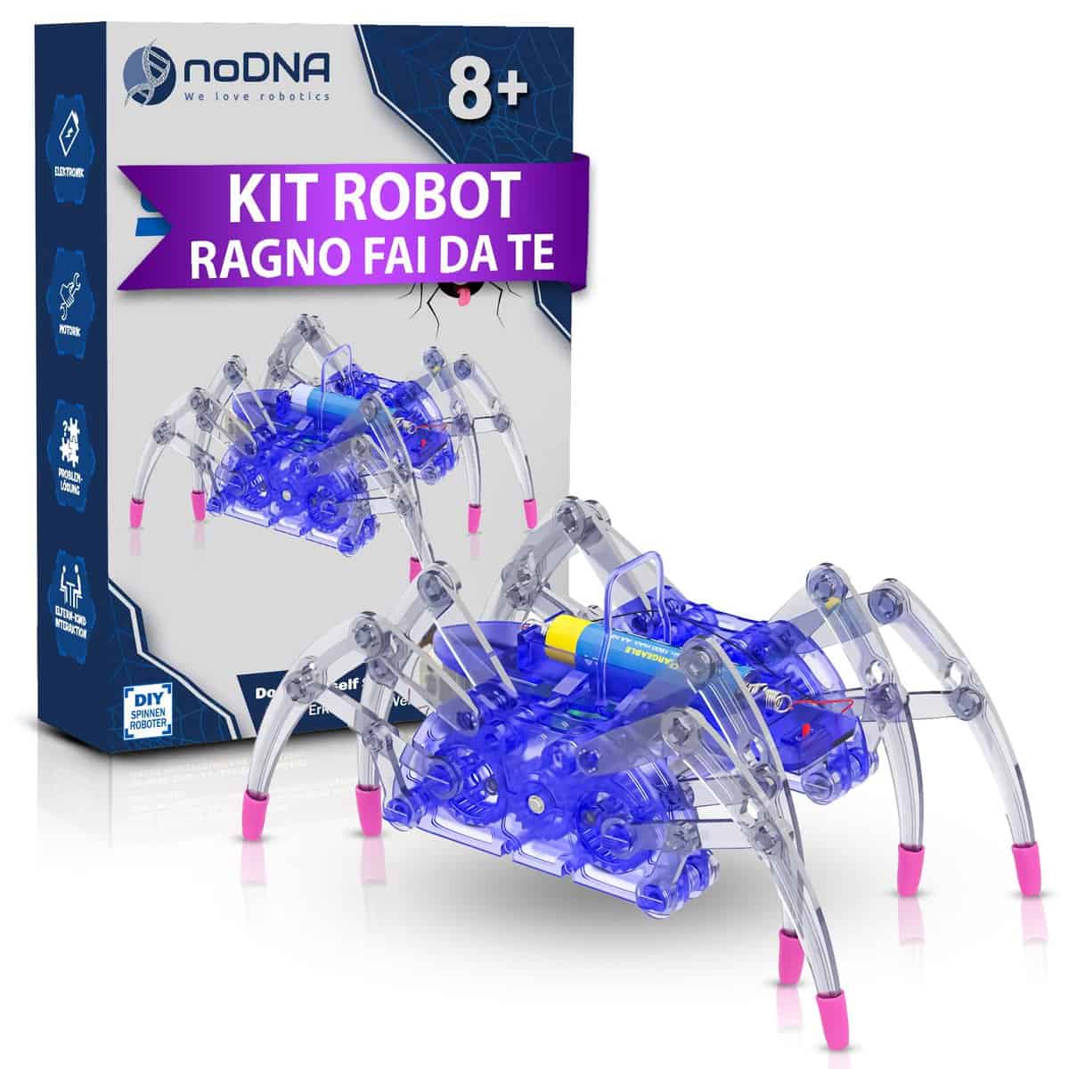 noDNA Robot Giocattoli robot da costruire per bambini 8 anni – Promuovere le competenze STEM - Giocattoli di robotica robot giocattolo per bambini da 8 anni – Regalo Ragazza Regalo ragazzi