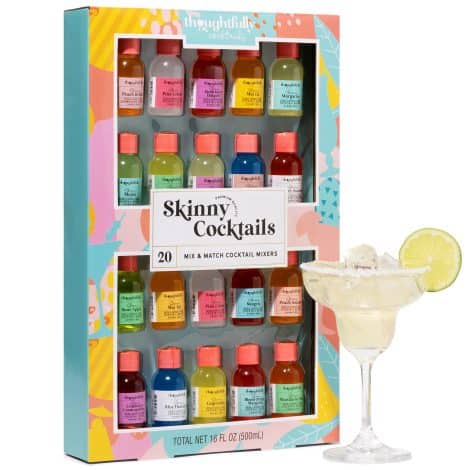 Scielta Salutare, Abbinamento Skinny Mixer da cocktail senza zucchero in bottiglie di vetro, 20 pz. (senza alcol).