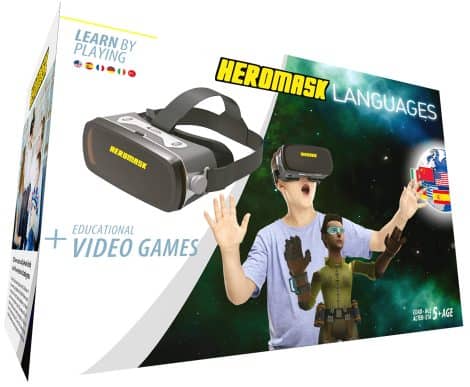 Heromask: Visore VR per bambini con giochi educativi in inglese, spagnolo… [ Regali originali ] – Giocattoli per bambini di 5-12 anni.