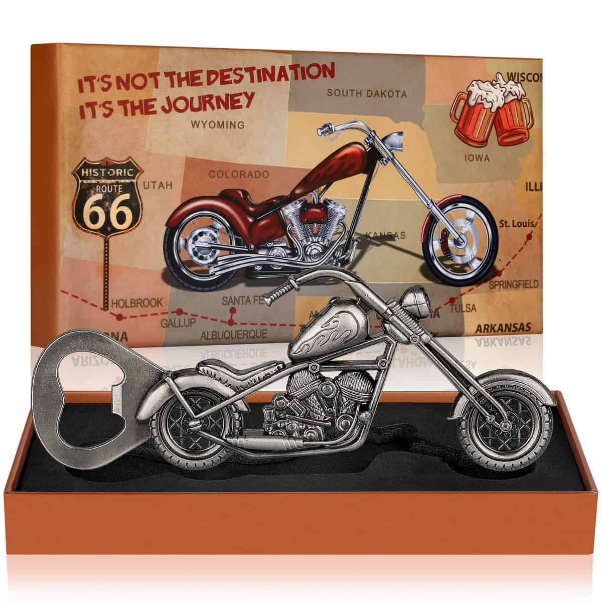 LULLEA Apribottiglie da Birra per Moto, Idea Originale, Regalo Uomo Papà, Marito, Fidanzato, Festa di Compleanno, Gadget Utili, Natale
