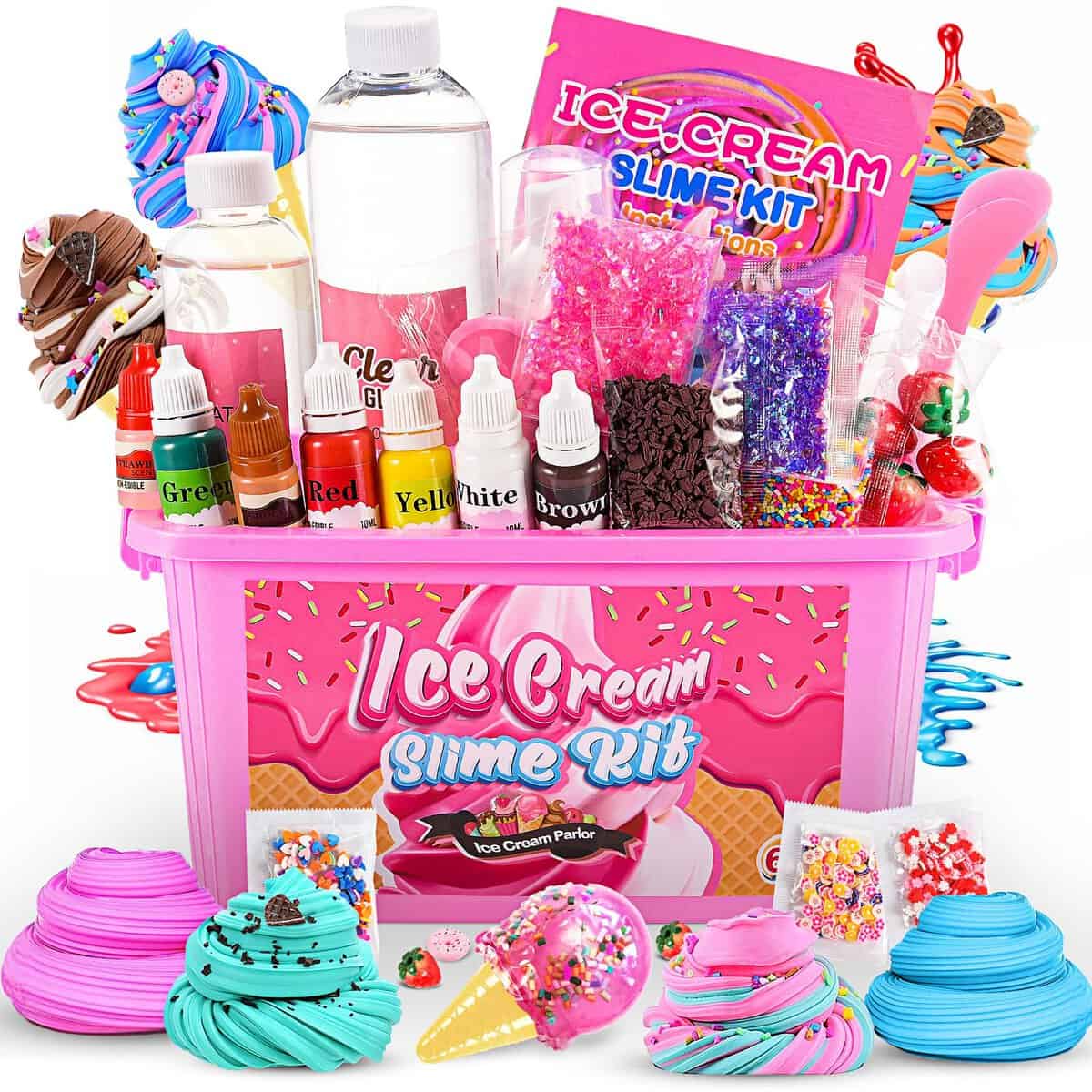 Adeokay Slime per Bambini, Giochi 6 7 8 9 10 11 12 Anni, Femmina Fluffy Regalo Giocattoli Bimba, Kit Lavoretti Creativi