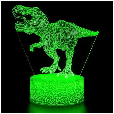 Lampada Notturna 3D ZNZ, con Illusione Ottica a LED, Telecomando, Regalo per Bambini e Adulti, 16 Colori Cambianti per l’Arredamento.