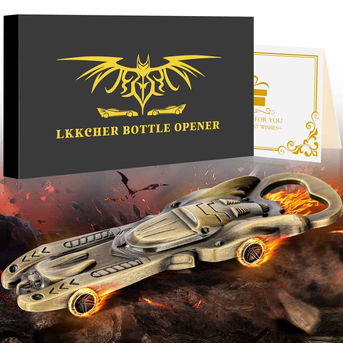 LKKCHER DESIGN Idee Regalo Uomo, Apribottiglie da Birra per Veicoli da Combattimento, Regalo Uomo, Merchandising per Film Eroe, Regalo Uomo Compleanno Regali di Natale per Papà Marito Figlio Fidanzato