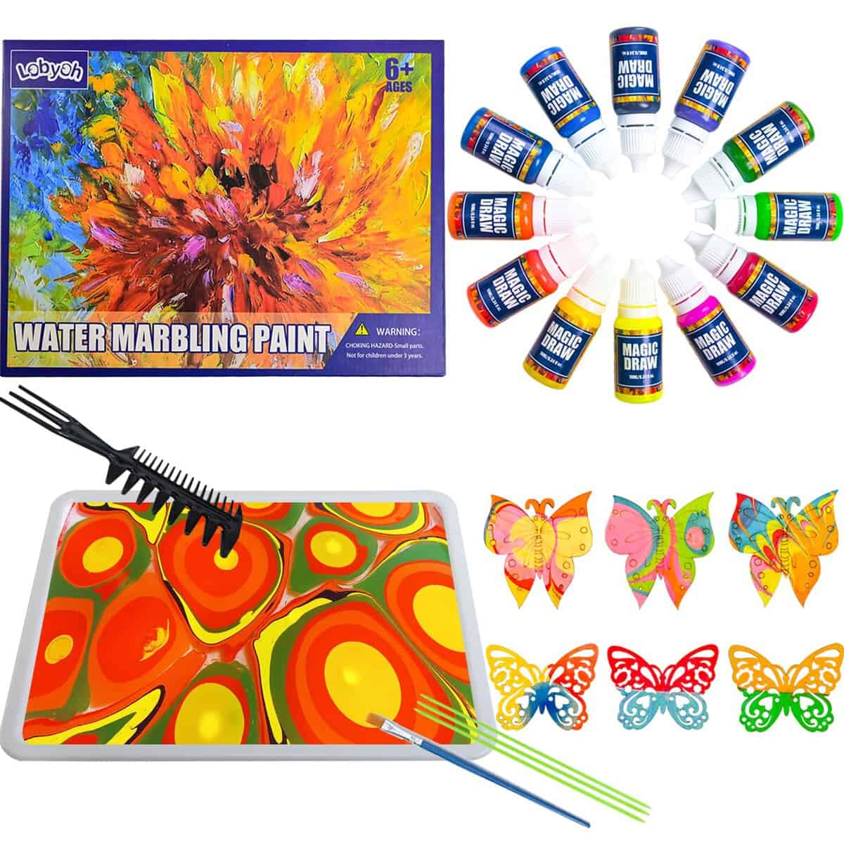 Lobyoh Kit Pittura per Bambini 6-12 Anni, Regalo Bambina 8 Anni, Kit di Verniciatura ad Acqua, Giochi Creativi Bambina 10 Anni, Idee Regalo per Ragazze e Ragazzi