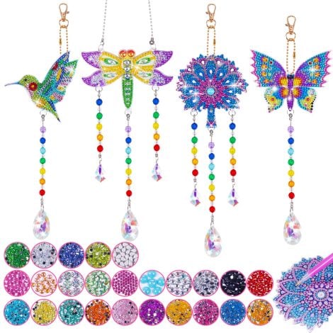 Regalo per Bambina 6-10 Anni: Kit Giochi Creativi Fai da Te con Diamond Painting, Ideale per Compleanni!