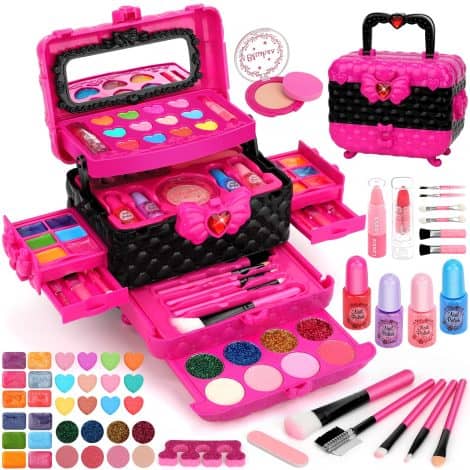 Set di trucchi per bambini per divertirsi a Halloween, Natale, compleanni. Adatto a ragazze dai 4 ai 10 anni.