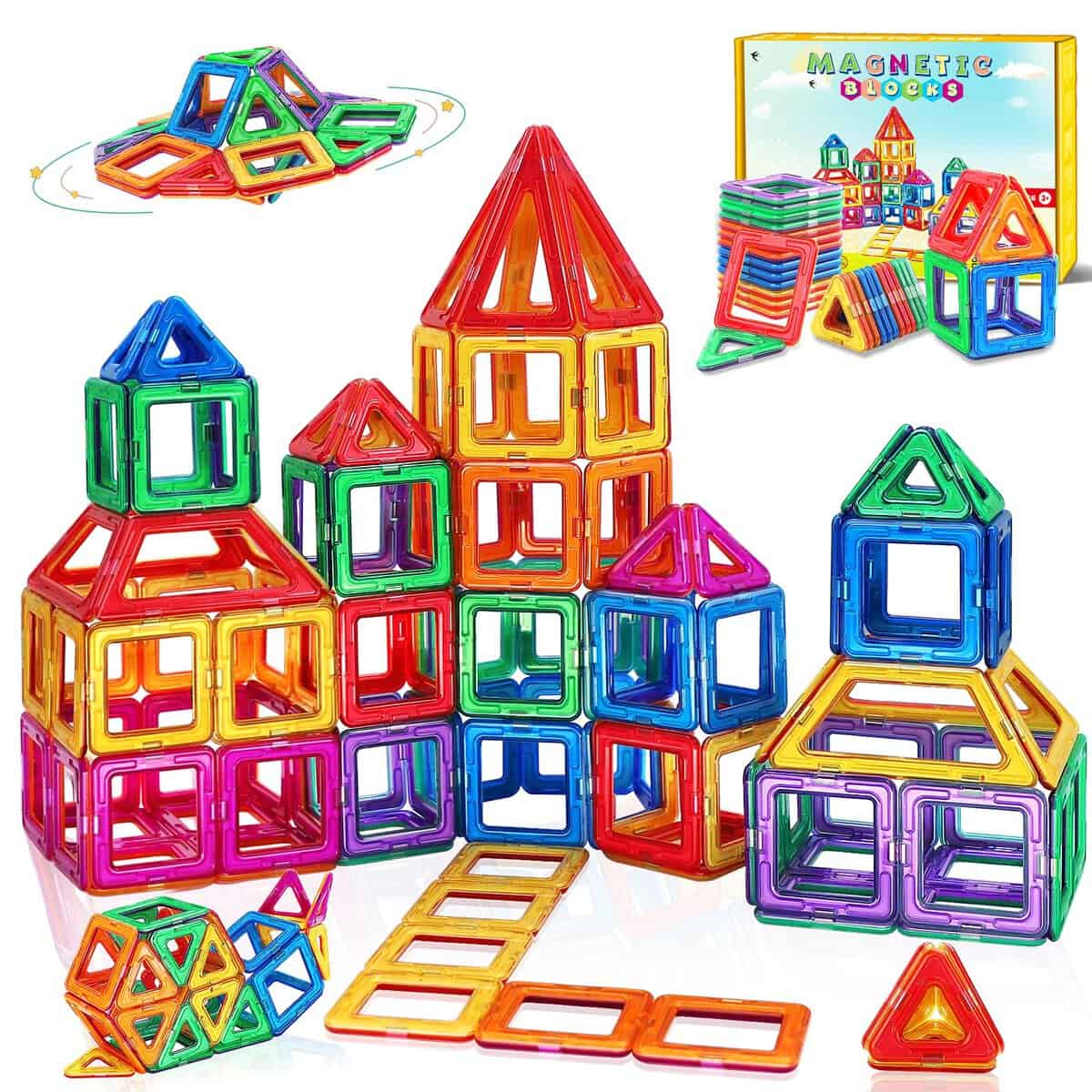 KALOISYHE Costruzioni Magnetiche per Giochi Bambini 3 4 5 6 anni STEMS Creatività giochi Educativi Regalo di Compleanno di Natale Magneti Bambina 7 8 9 anni Femmina Ragazzi