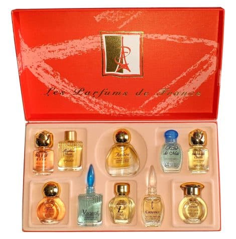 Cofanetto di lusso Top Ten con 10 mini Eau de Parfum di Charrier Parfums, 52,7 ml.