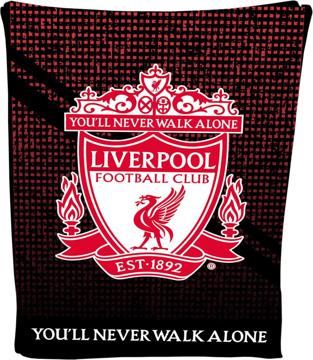 Liverpool Football Crest Coperta in pile morbida LFC Calda Divano Viaggio Coperta Liverpool Regalo per Uomini Bambini Teen 100 x 150 cm