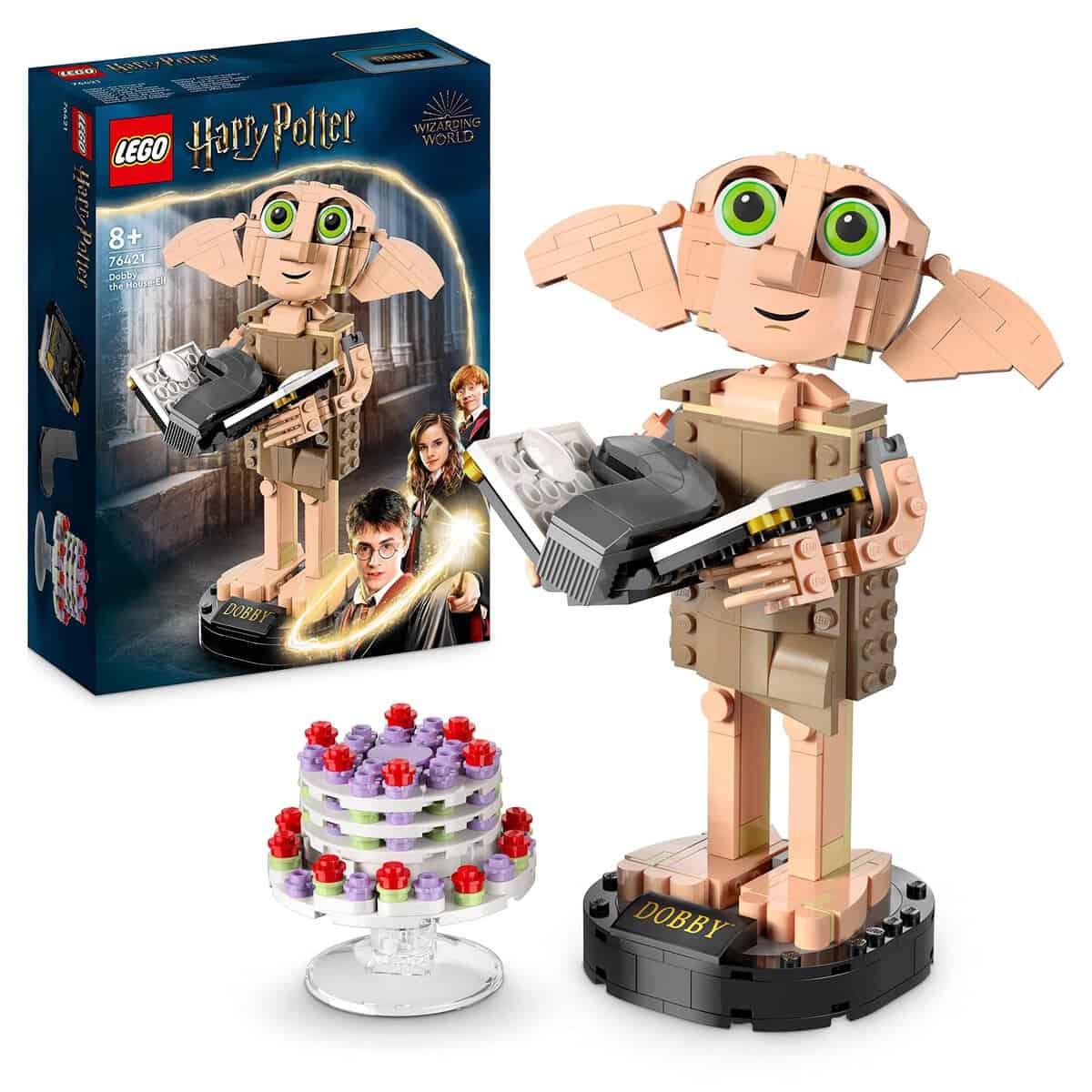 LEGO 76421 Harry Potter Dobby l'Elfo Domestico, Regalo di Natale per Ragazze, Ragazzi, Adolescenti e Tutti i Fan da 8 Anni in su, Modello Snodabile di Personaggio Iconico, Gioco da Collezione