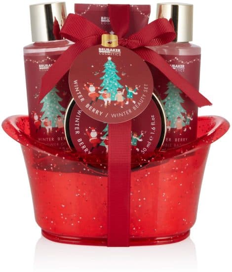 Set Regalo per il Bagno e la Doccia con Profumo di Frutti di Bosco Invernali – Set Natalizio per lui e per lei