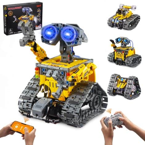 Robot Tecnico Sillbird per bambini, set 4 in 1 con app per telecomando, encode e programmazione. Consigliato dai 6 ai 12 anni.